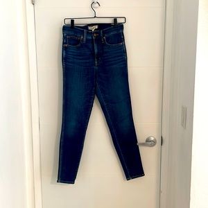 Madewell 10” high rise skinny blue Jean